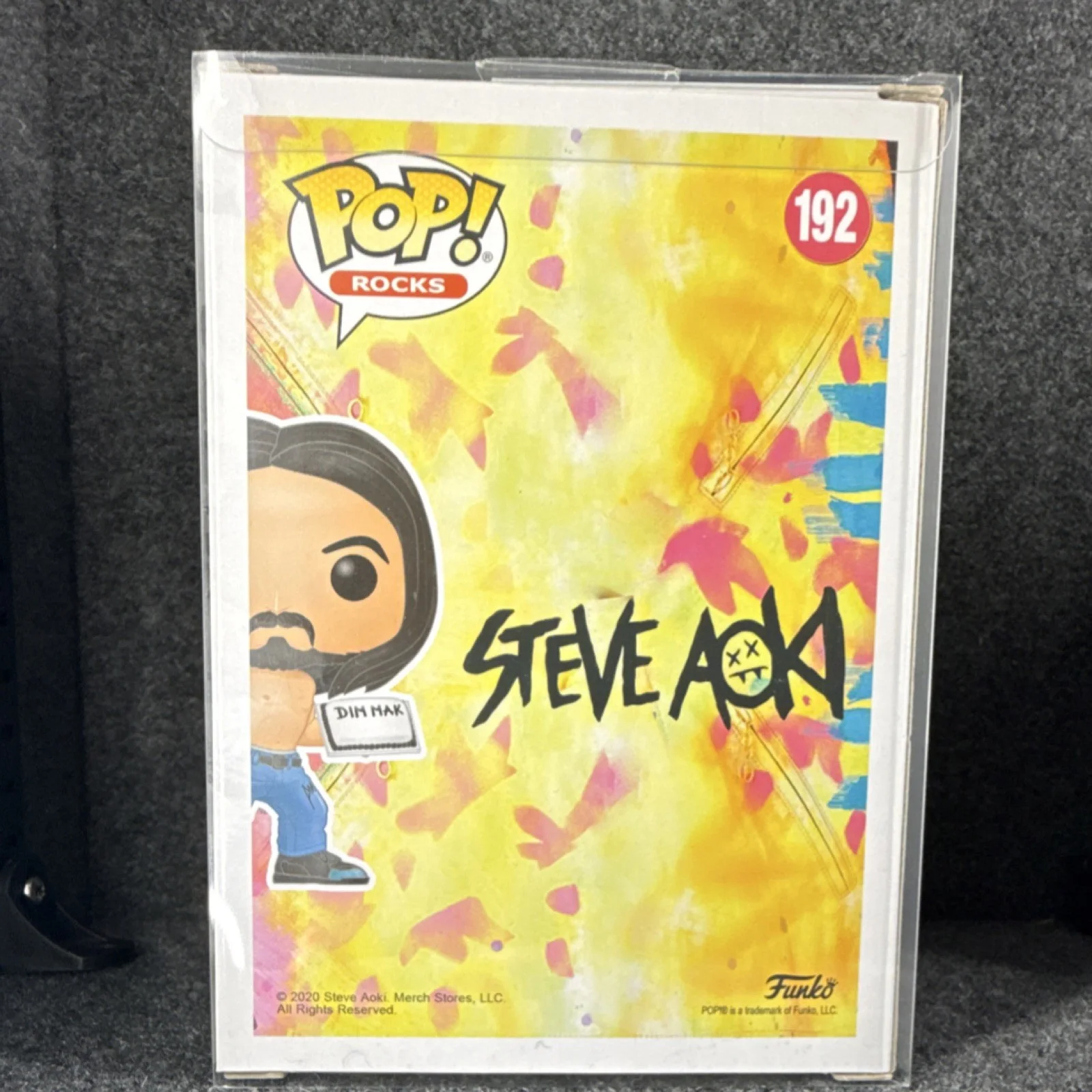 Steve Aoki Signed Funko Pop Rocks #192 PSA Authenticated Autograph DJ EDM, image 3