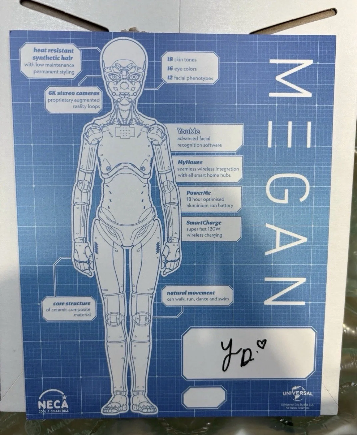 Jenna Davis — M3GAN Voice Jenna Davis Signed Authentic Limited Edition Exclusive Card NECA, image 2
