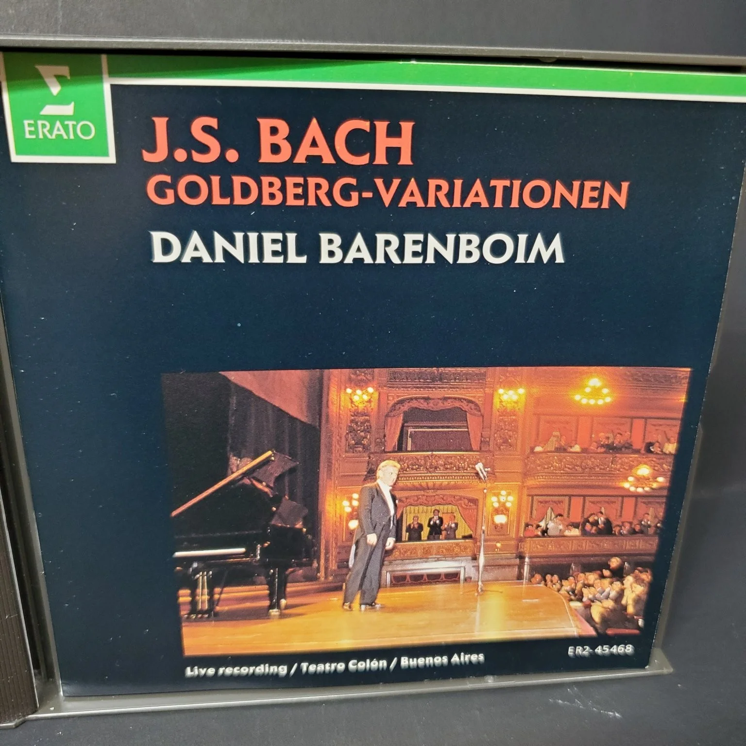 Erato J.S. Bach’s Goldberg Variations – Daniel Barenboim 2CD Set Live 1991, изображение 5