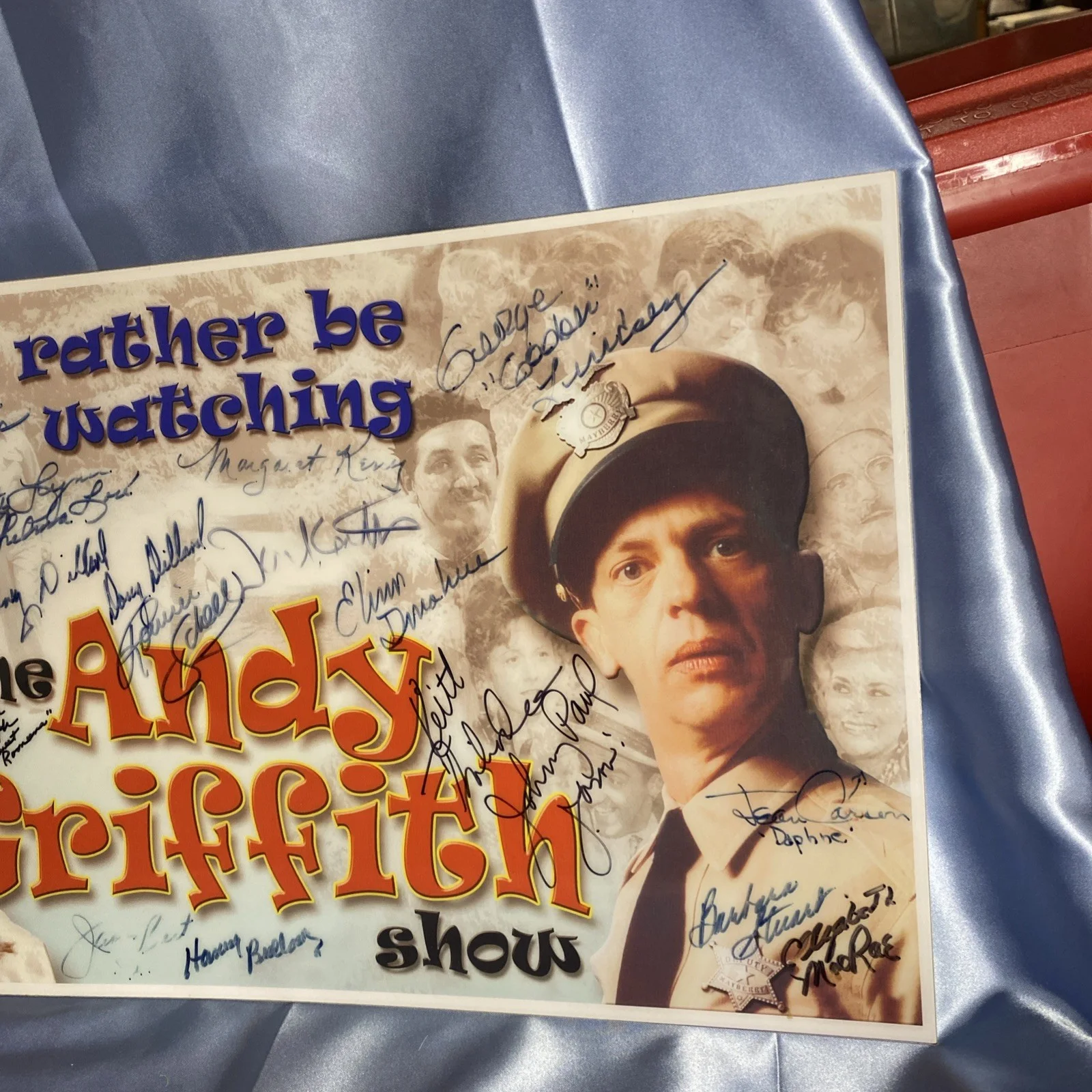 Don Knotts Betty Lynn George Lindsay Earle Hagen Elinor Donahue — ANDY GRIFFITH SHOW SIGNED x25 in 1990s MAYBERRY DAYS Don Knotts Betty Lynn COA, image 4
