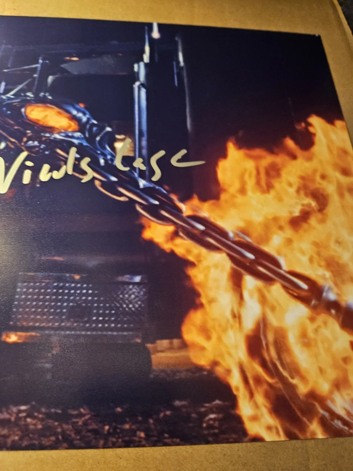 NICOLAS CAGE ORIGINAL AUTOGRAPH 'GHOST RIDER' PHOTO 12X8" W/COA 🏍 🔥, изображение 2