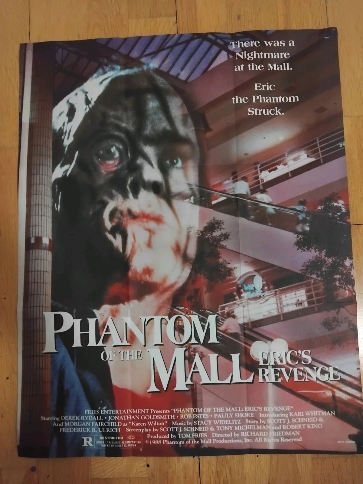 The Phantom Of The Mall - Arrow Video Double-Sided Movie Poster *Used*, изображение 2