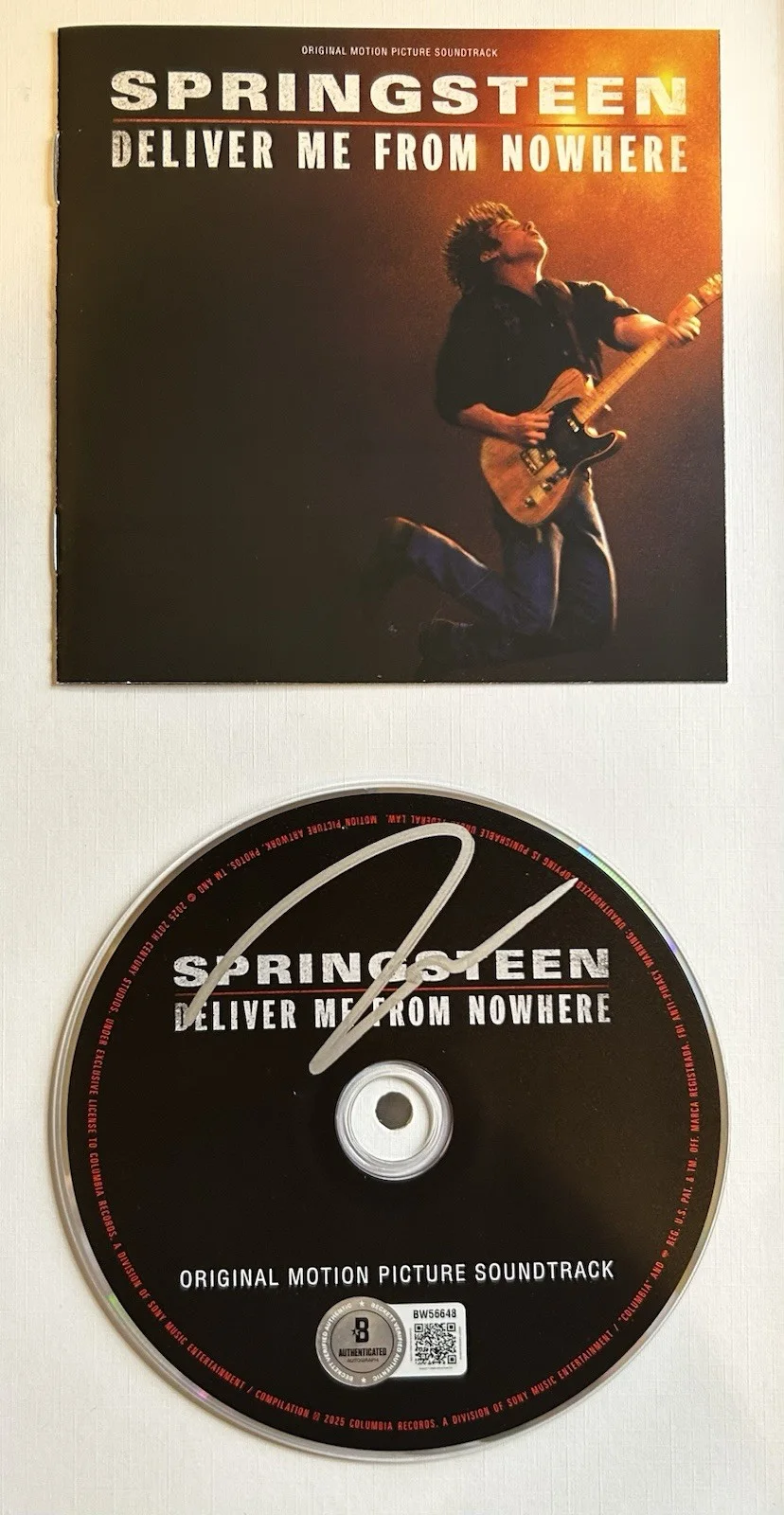 JEREMY ALLEN WHITE SIGNED SPRINGSTEEN DELIVER ME FROM NOWHERE CD FRAMED BECKETT, изображение 4