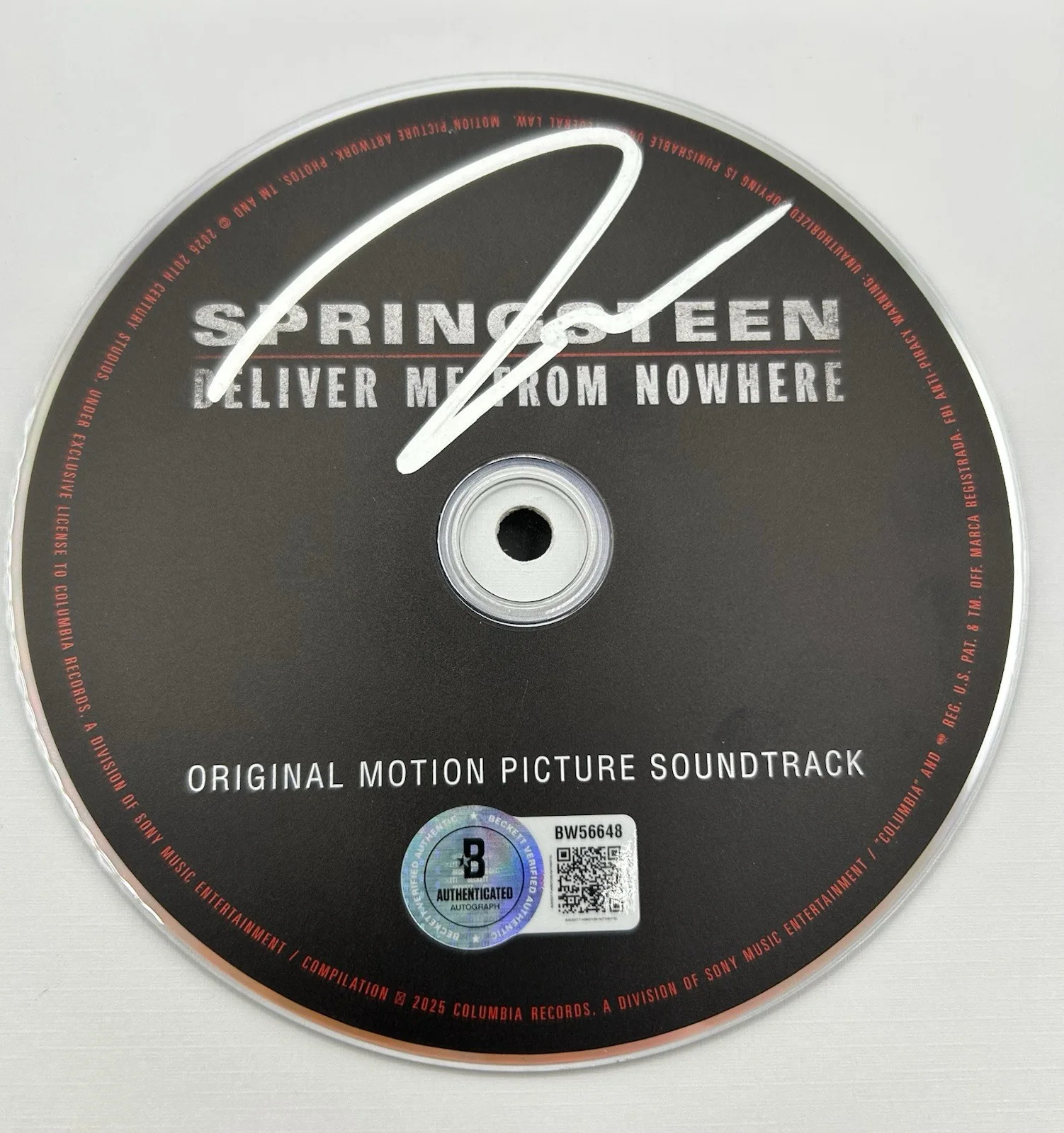JEREMY ALLEN WHITE SIGNED SPRINGSTEEN DELIVER ME FROM NOWHERE CD FRAMED BECKETT, изображение 5