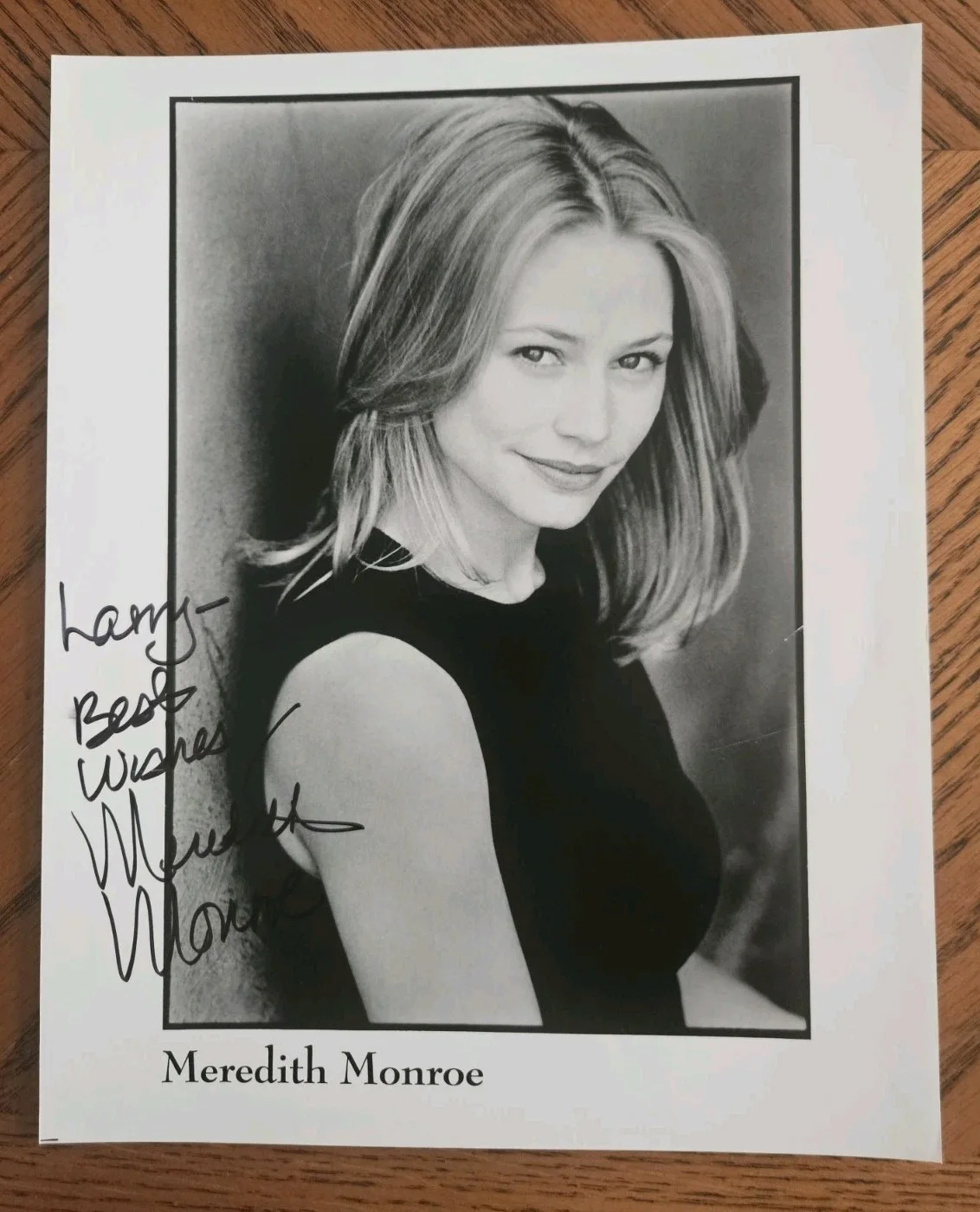 Meredith Monroe — Meredith Monroe rare signed very early 8"x10" photo, Dawson's Creek actress