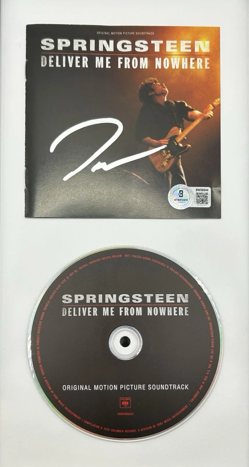 JEREMY ALLEN WHITE SIGNED SPRINGSTEEN DELIVER ME FROM NOWHERE CD FRAMED BECKETT, изображение 2
