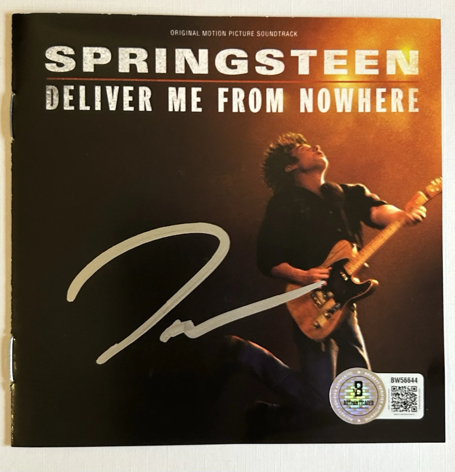 JEREMY ALLEN WHITE SIGNED SPRINGSTEEN DELIVER ME FROM NOWHERE CD FRAMED BECKETT, изображение 4