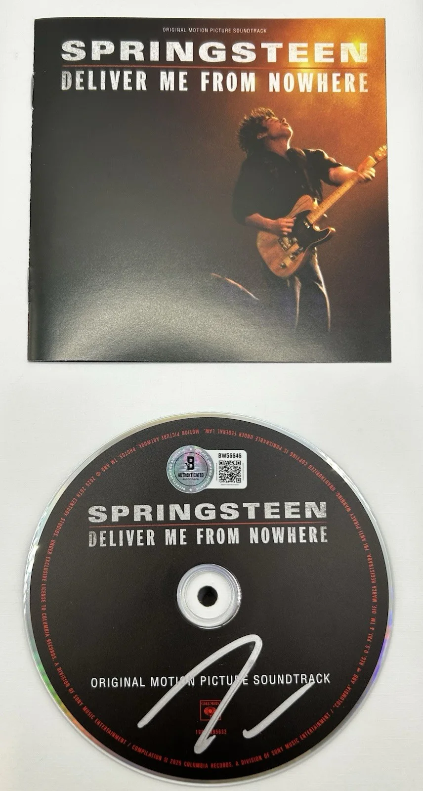 JEREMY ALLEN WHITE SIGNED SPRINGSTEEN DELIVER ME FROM NOWHERE CD FRAMED BECKETT, изображение 3