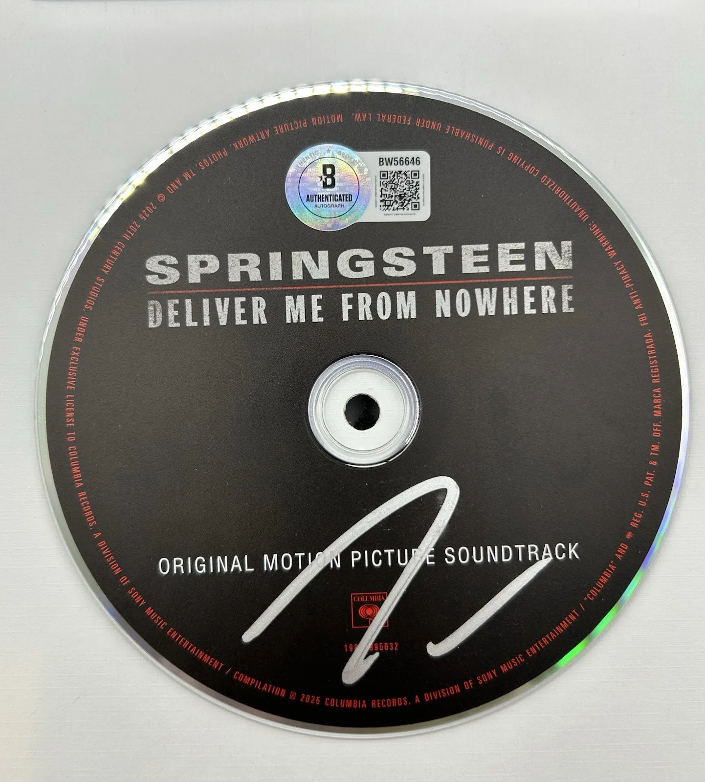 JEREMY ALLEN WHITE SIGNED SPRINGSTEEN DELIVER ME FROM NOWHERE CD FRAMED BECKETT, изображение 4