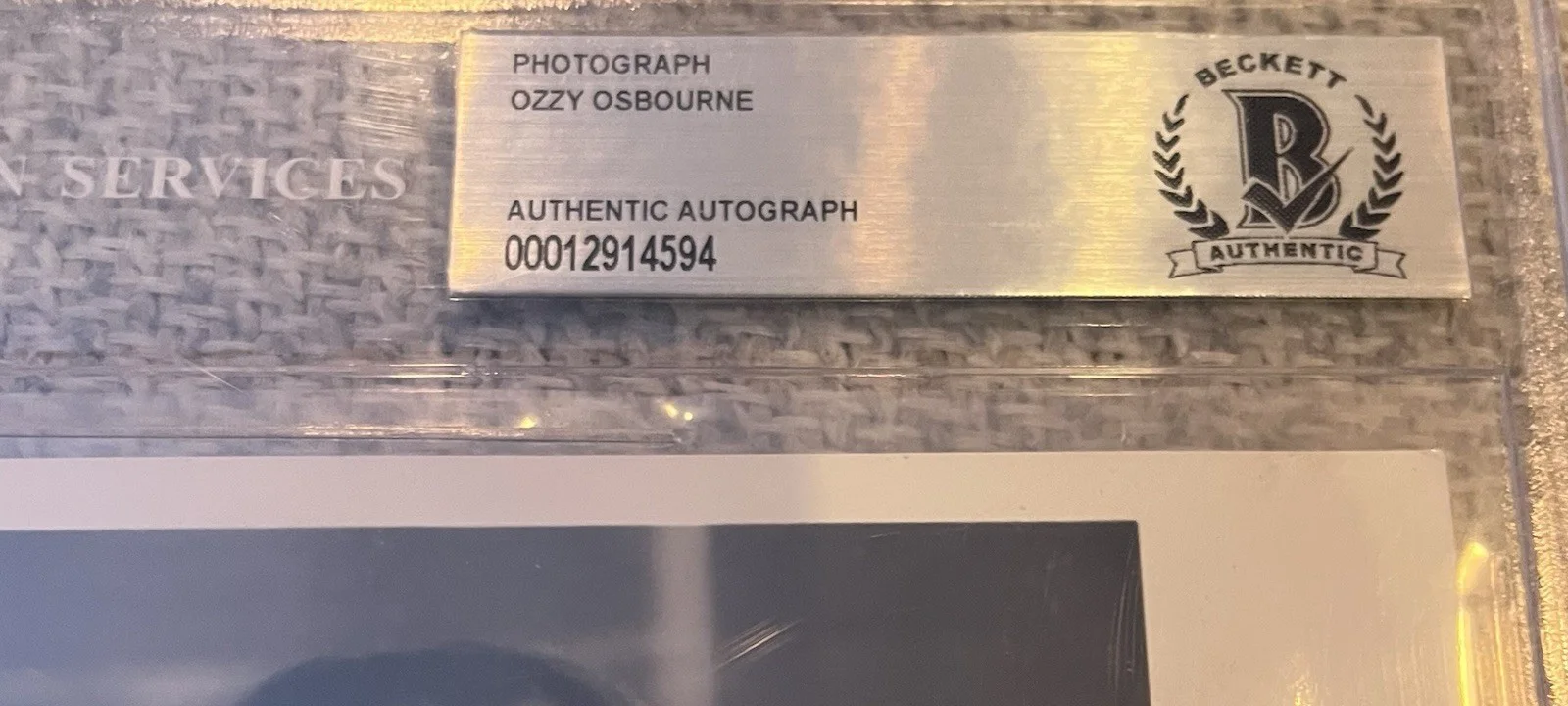 Ozzy Osbourne Signed & Inscribed B&W 8x10 Autograph Photo Beckett Gem, изображение 3