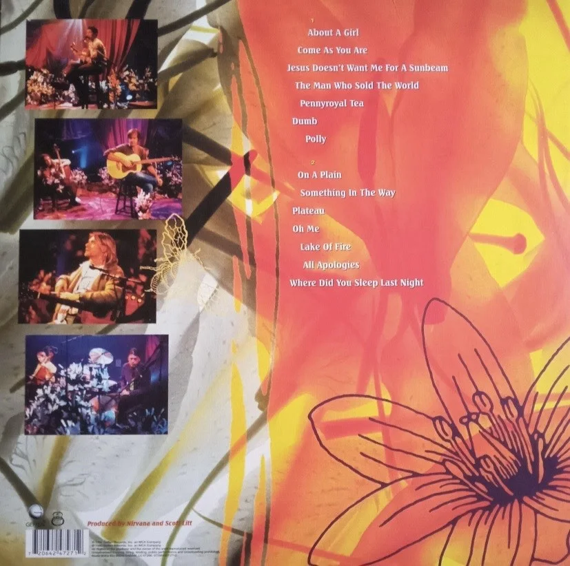 KRIST NOVOSELIC AUTOGRAPHED SIGNED NIRVANA UNPLUGGED IN NEW YORK VINYL, image 2
