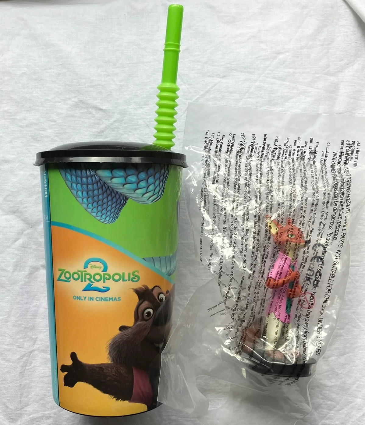 Zootropolis 2 Cinema Cup Nick Wilde Fox Topper *UNUSED* Cineworld Zootopia 2, image 3