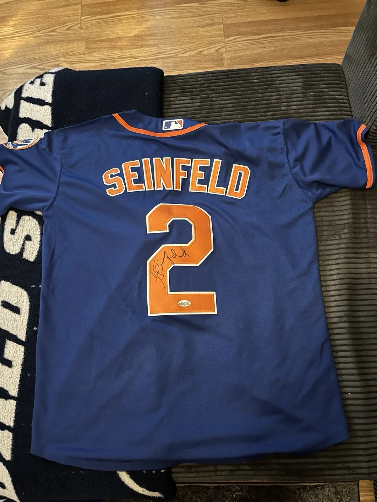Jerry Seinfeld — Jerry Seinfeld Hand Signed AUTO Jersey JSA CERTIFIED SEINFELD COMEDIAN LEGEND, image 5