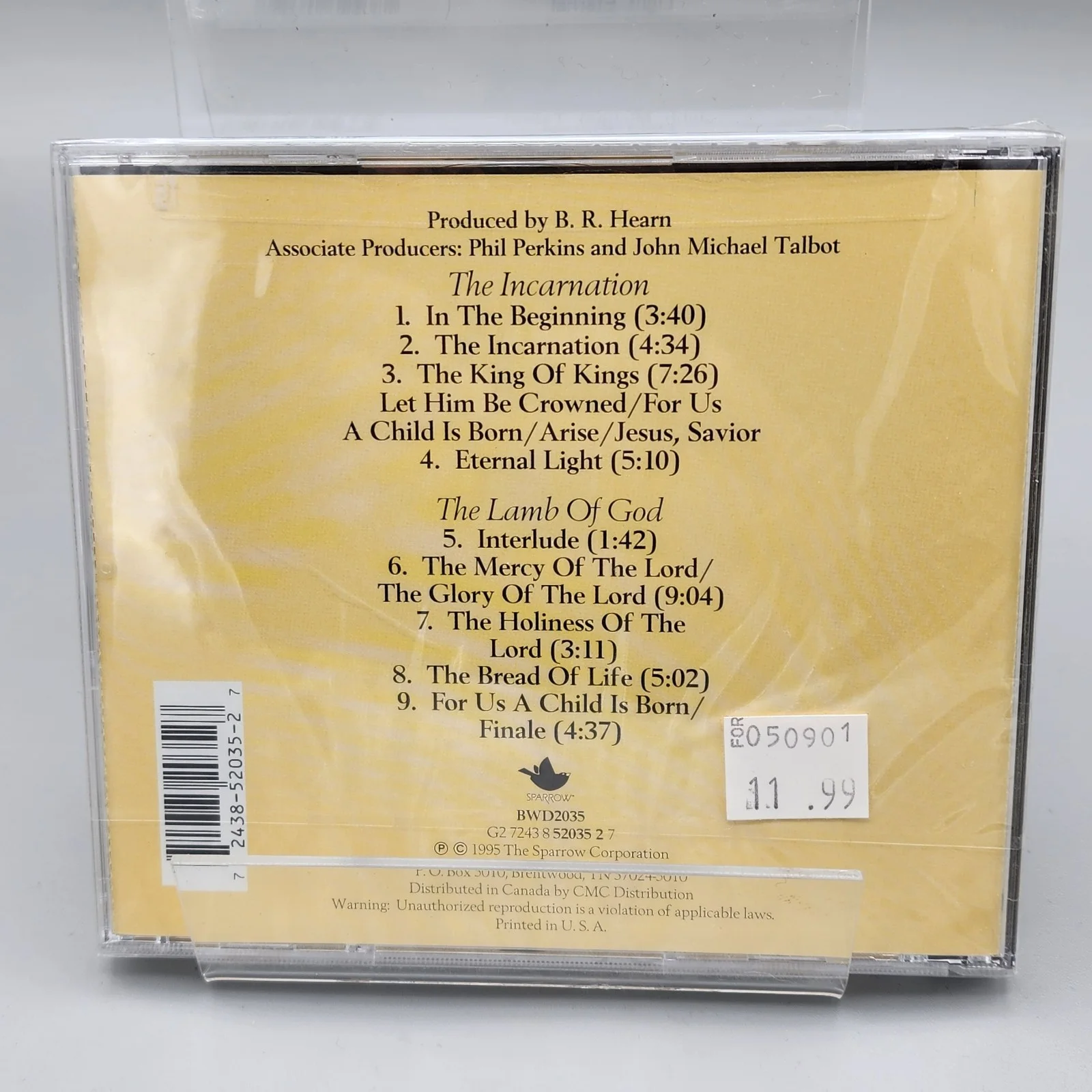 John Michael Talbot – Light Eternal (CD, Christian/Inspirational) Brand New Seal, изображение 2