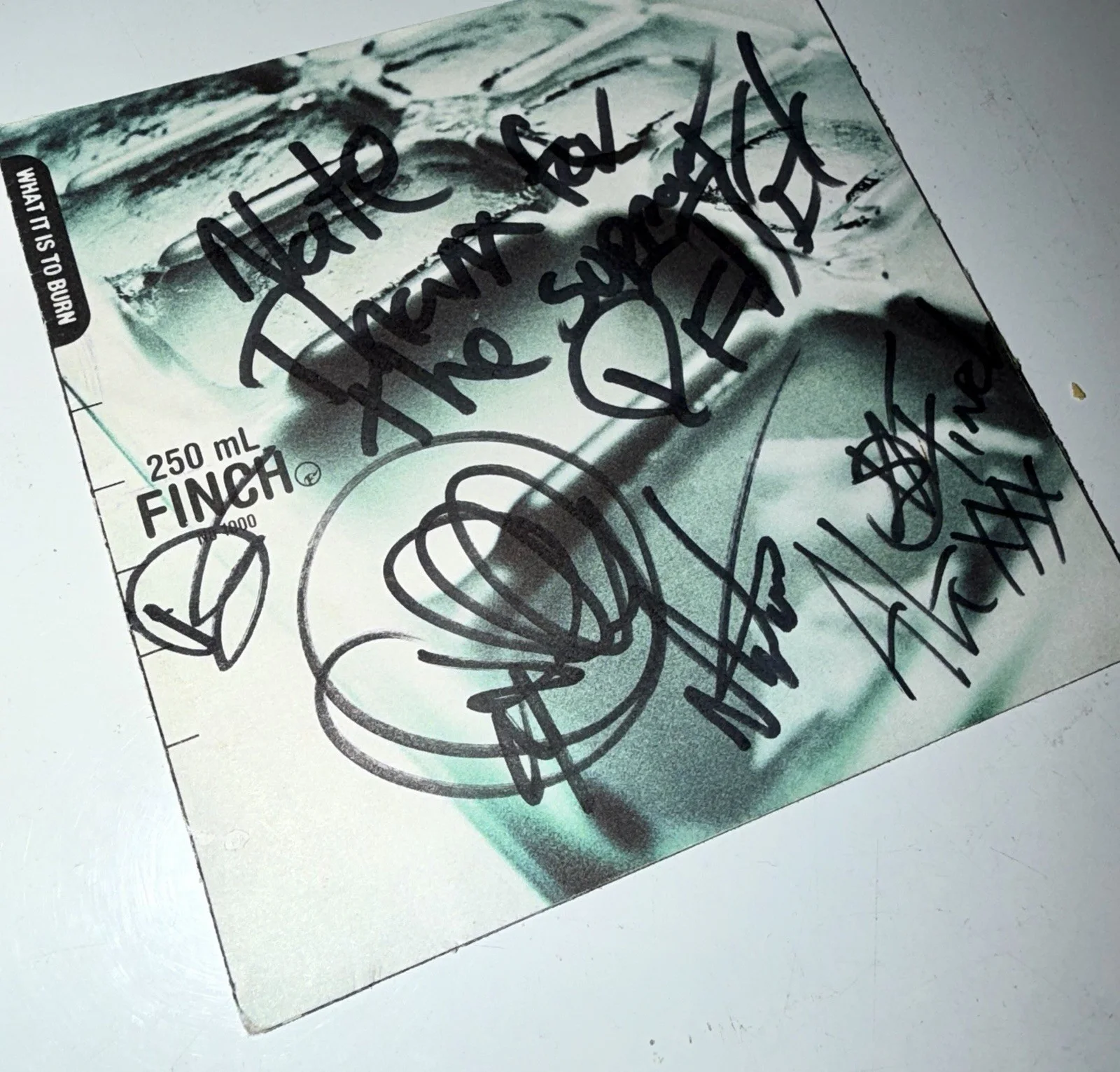 Finch - What It Is To Burn SIGNED CD Insert Autographed Post Hardcore, image 2
