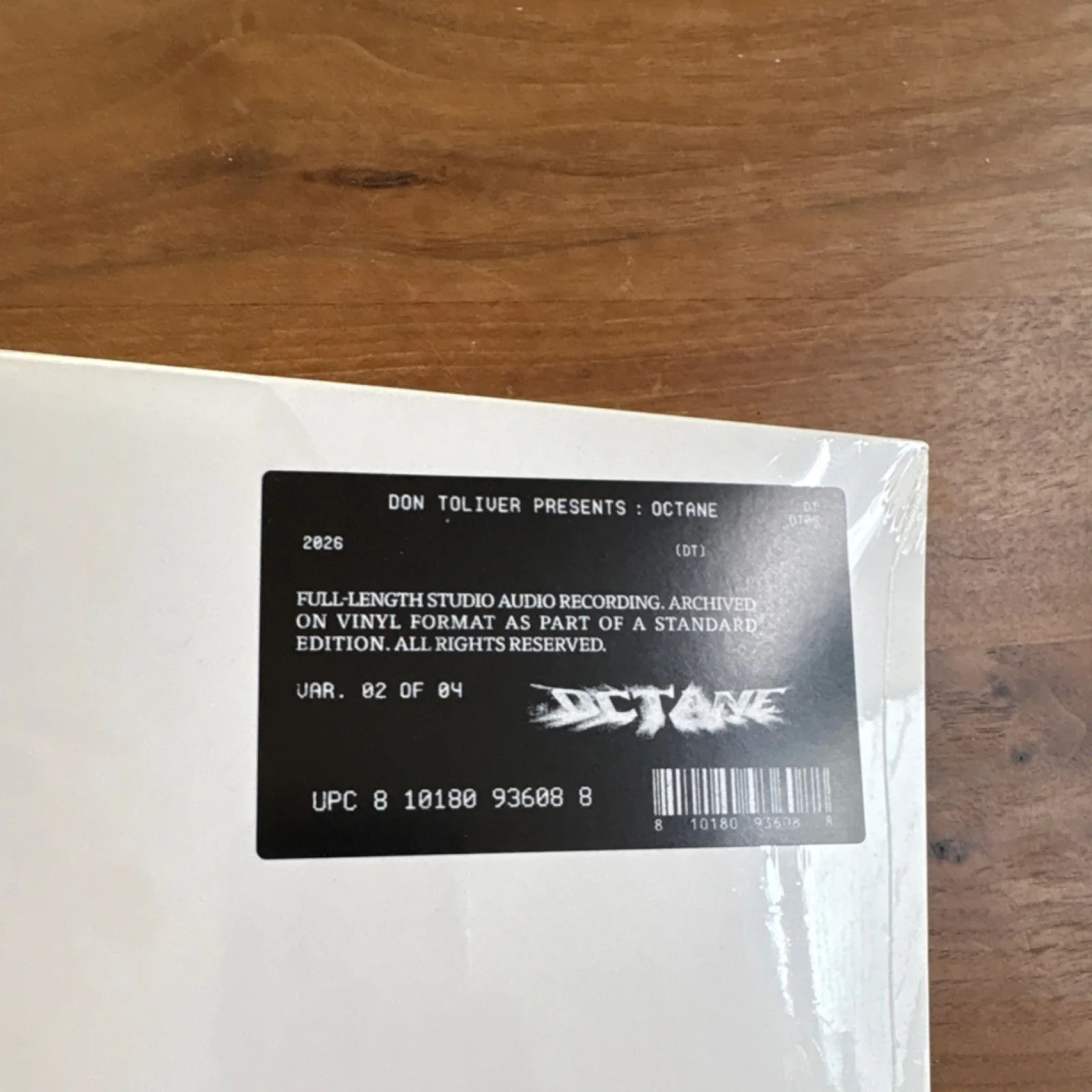 Don Toliver Octane Signed Original Vinyl Record Autographed Playback Edition, image 4