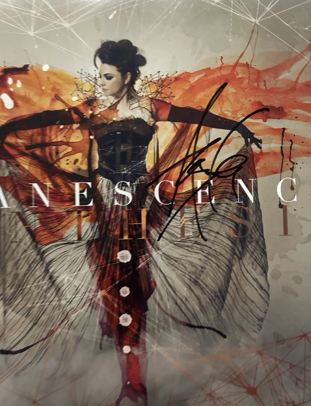 AMY LEE SIGNED EVANESCENCE SYNTHESIS VINYL LP RARE - BECKETT COA, изображение 2