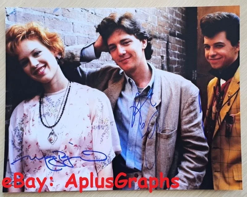 Molly Ringwald, Jon Cryer & Andrew McCarthy — PRETTY IN PINK... Jon Cryer, Andrew McCarthy & Molly Ringwald (11x14) SIGNED