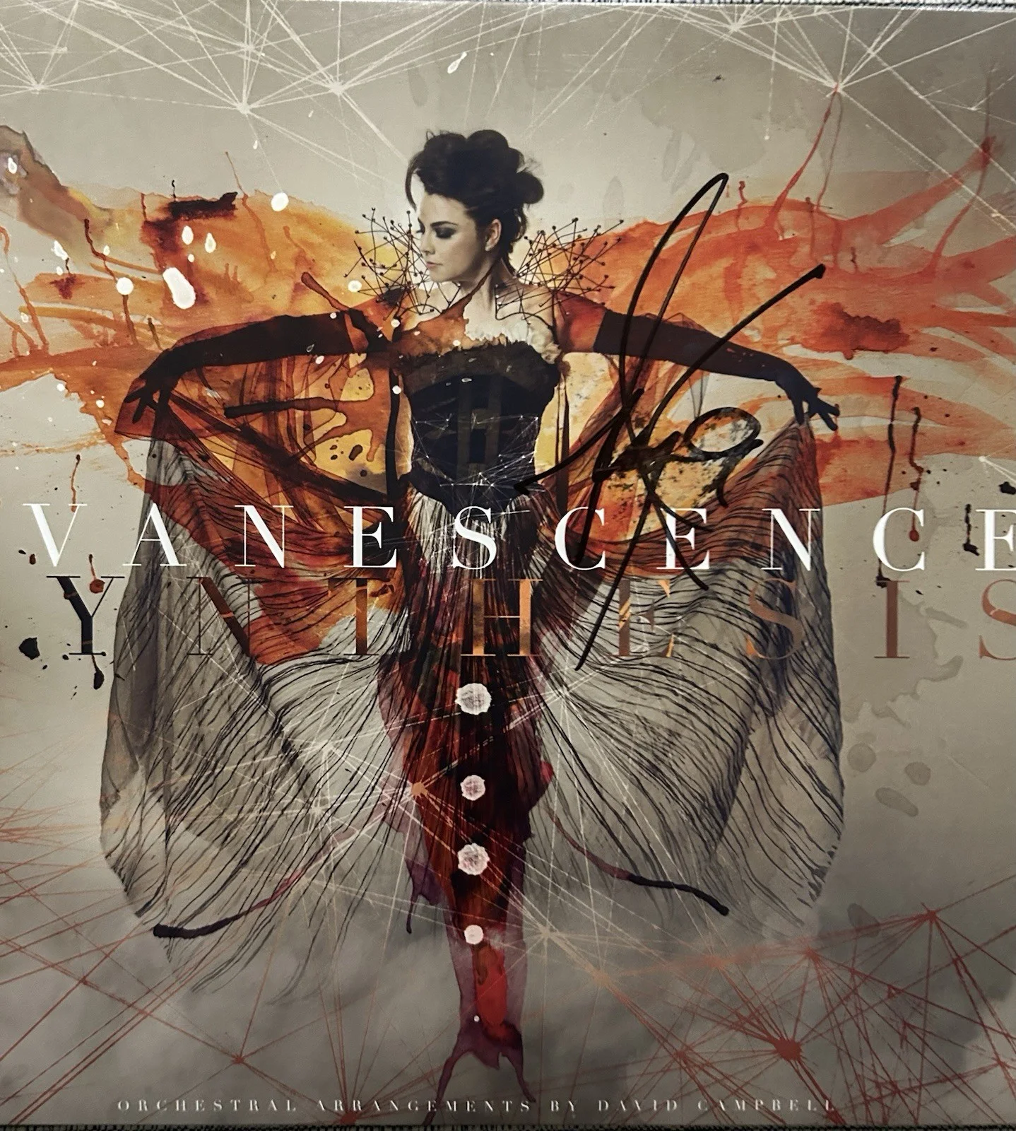 AMY LEE SIGNED EVANESCENCE SYNTHESIS VINYL LP RARE - BECKETT COA, image 2