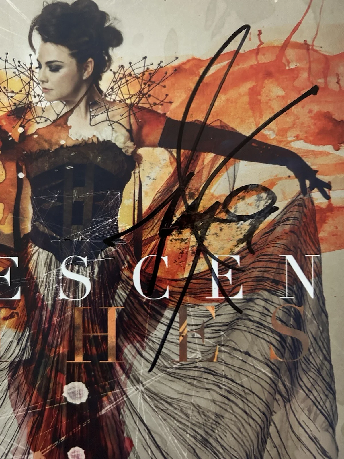 AMY LEE SIGNED EVANESCENCE SYNTHESIS VINYL LP RARE - BECKETT COA, image 3