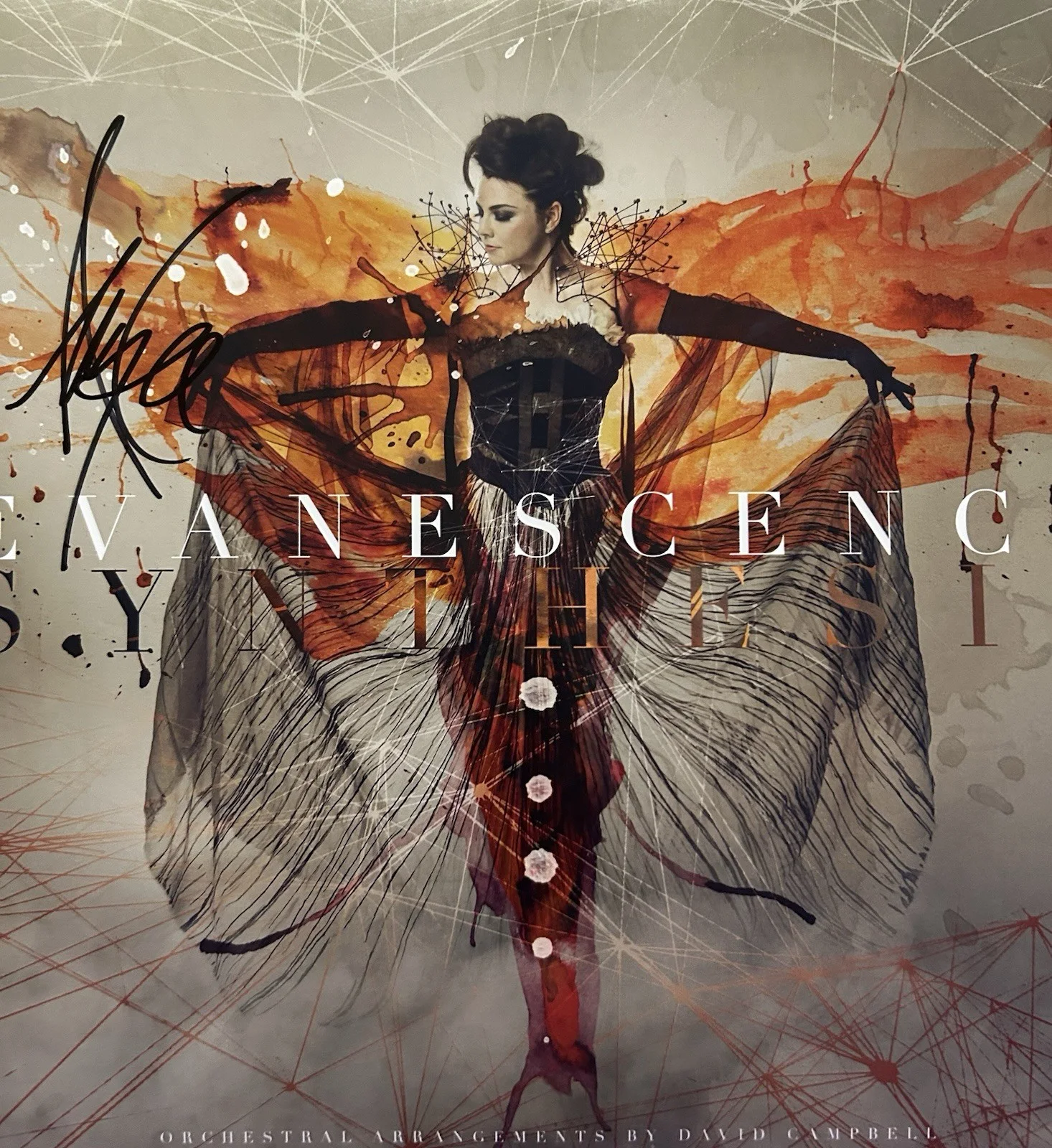 AMY LEE SIGNED EVANESCENCE SYNTHESIS VINYL LP RARE - BECKETT COA, изображение 2