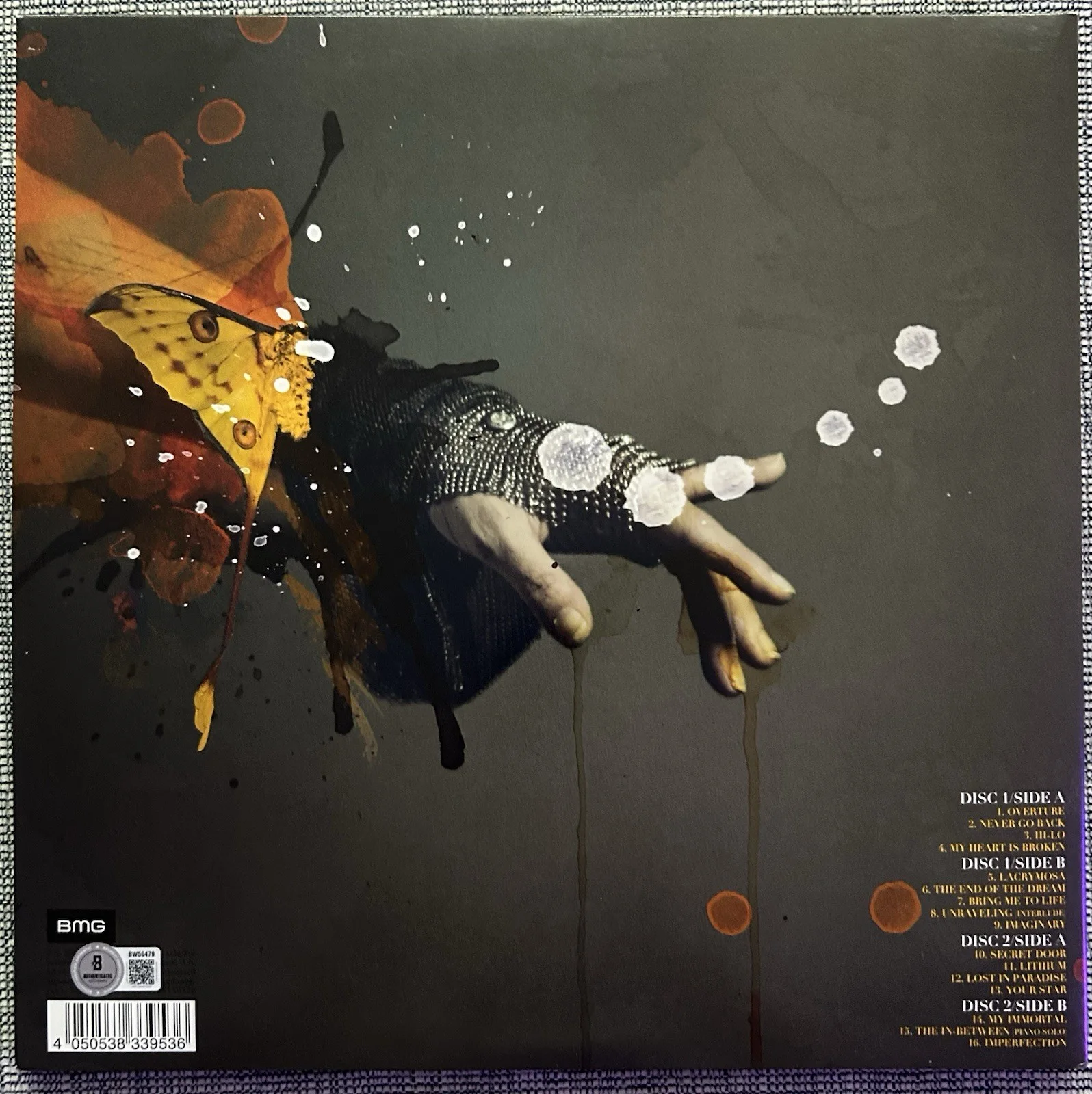 AMY LEE SIGNED EVANESCENCE SYNTHESIS VINYL LP RARE - BECKETT COA, изображение 5