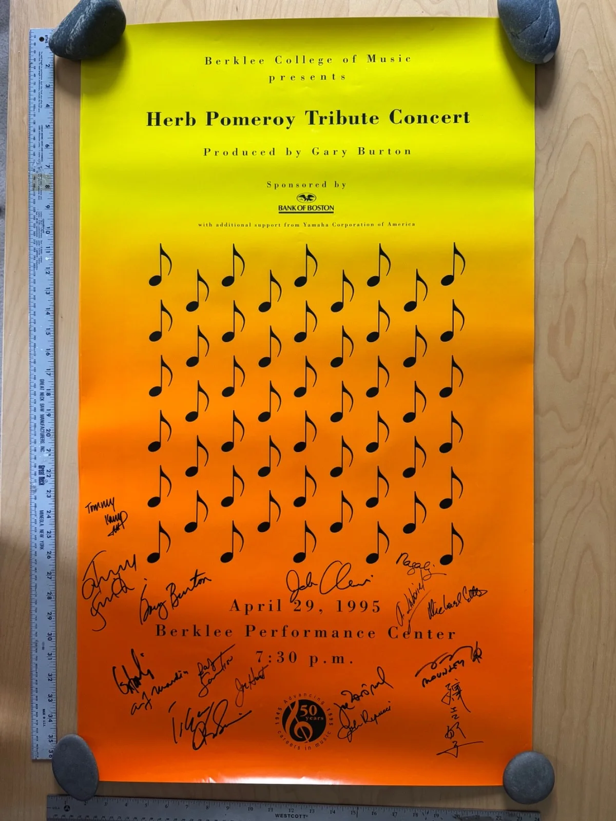 Rare Herb Pomeroy Tribute Concert Poster + Sealed CD Set - Signed Jazz Legends, image 5