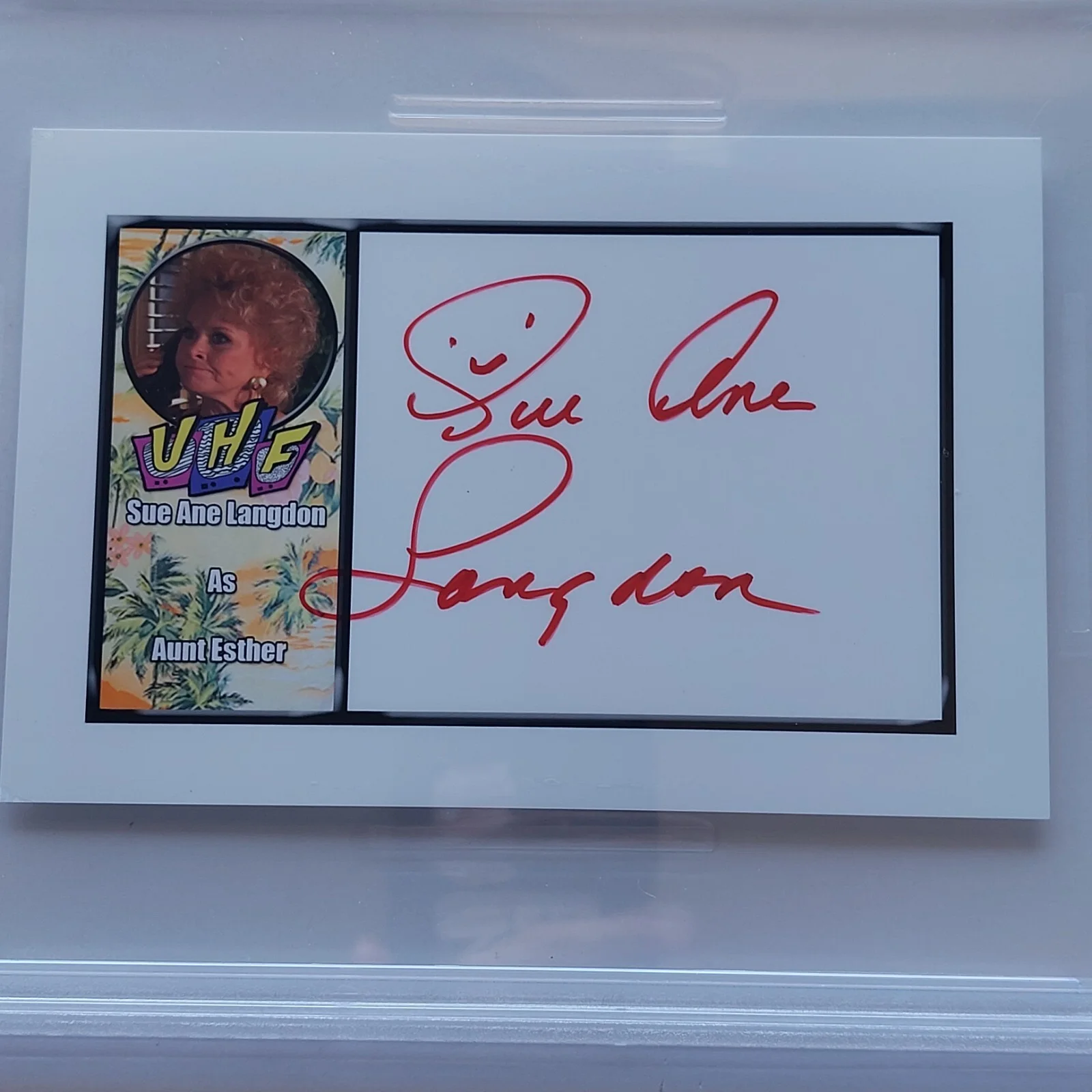 SUE ANE LANGDON, SUE ANN LANGDON — UHF Signed Sue Ane Langdon autographed Aunt Esther 4x6 Photo PSA/DNA Certified