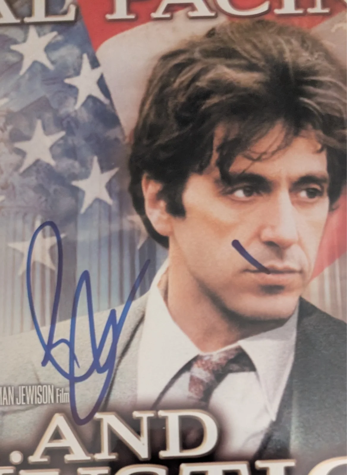 Al Pacino — AL PACINO signed autograph AND JUSTICE FOR ALL dvd cover, image 2