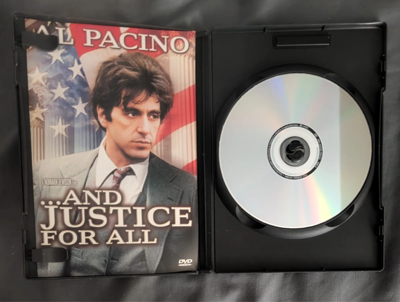 Al Pacino — AL PACINO signed autograph AND JUSTICE FOR ALL dvd cover, image 3