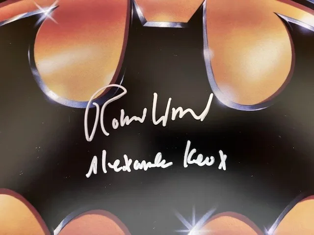 Robert Wuhl — Robert Wuhl Autograph Batman 11x17 Movie Poster w/Alexander Knox inscription, изображение 3