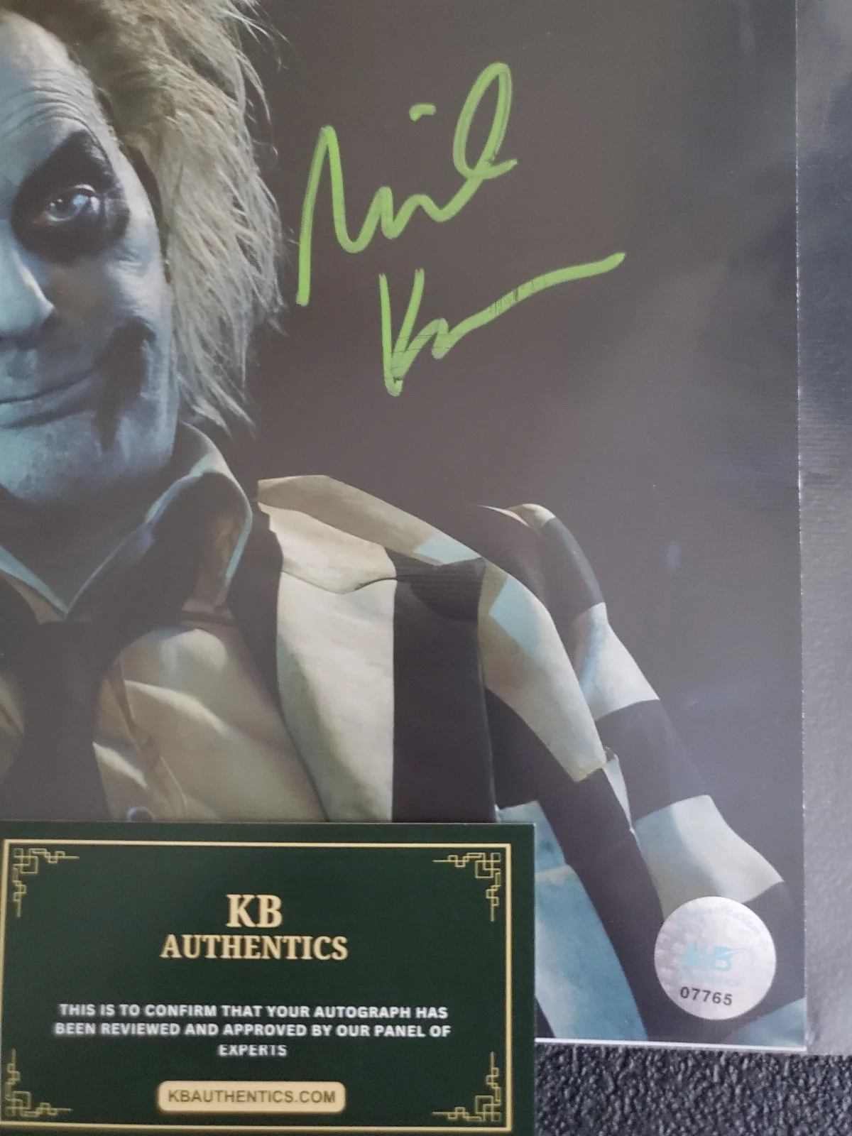 Michael Keaton — Michael Keaton Signed Autographed 8x10 Beetlejuice Photo with COA, image 2