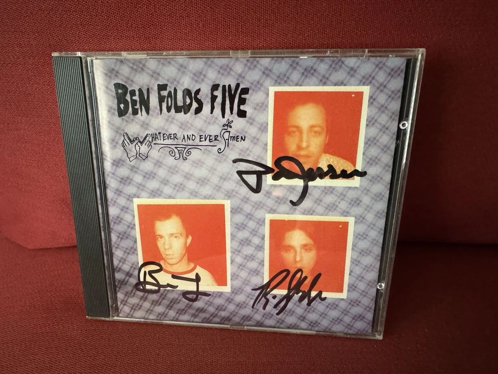 Ben Folds Five Autographed CD Booklet - Whatever And Ever Amen. Signed By All 3!, изображение 2