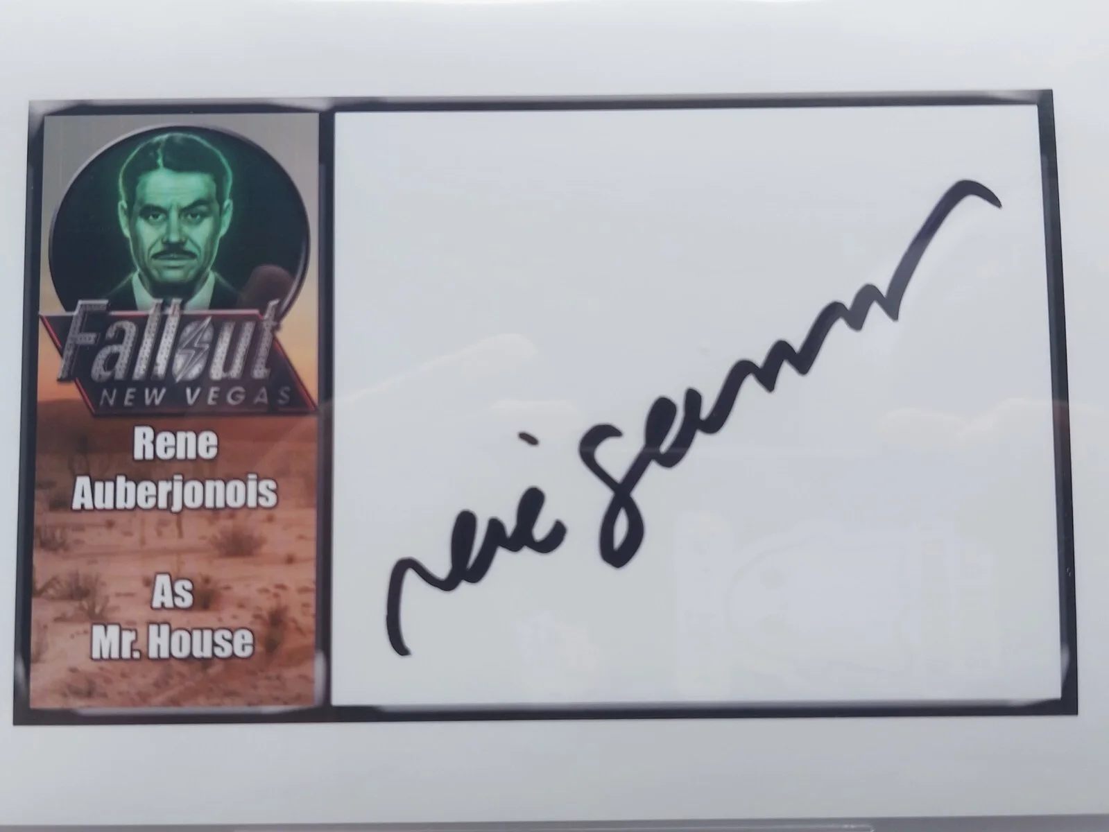 Rene Auberjonois — Fallout New Vegas Mr. House Signed Photo Rene Auberjonois Beckett, изображение 2