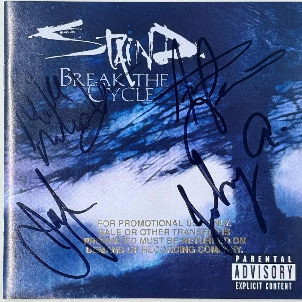 Break the Cycle by Staind (CD, 2001) Signed Autographed By Band Members Promo, изображение 4