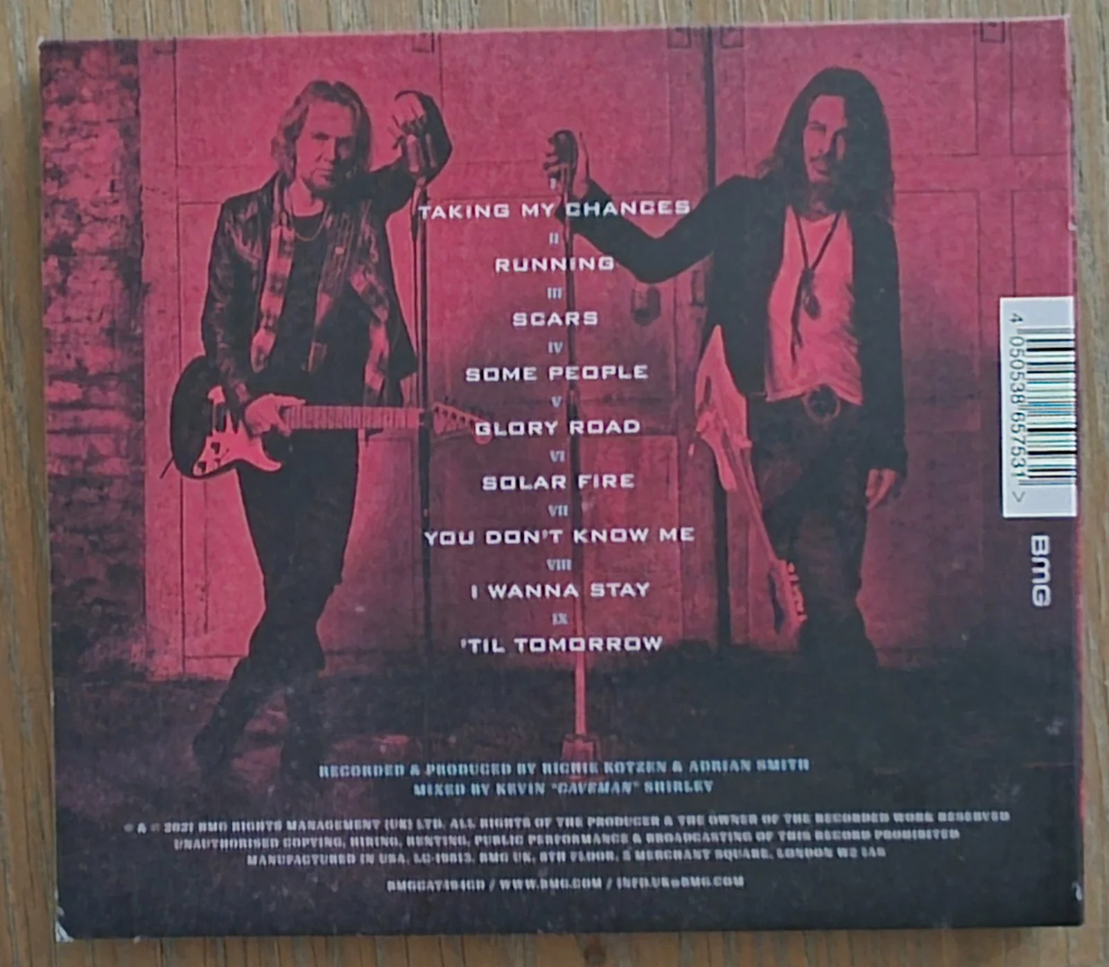 Smith & Kotzen signed autographed photo card & CD Adrian Smith Richie Kotzen S&K, image 3