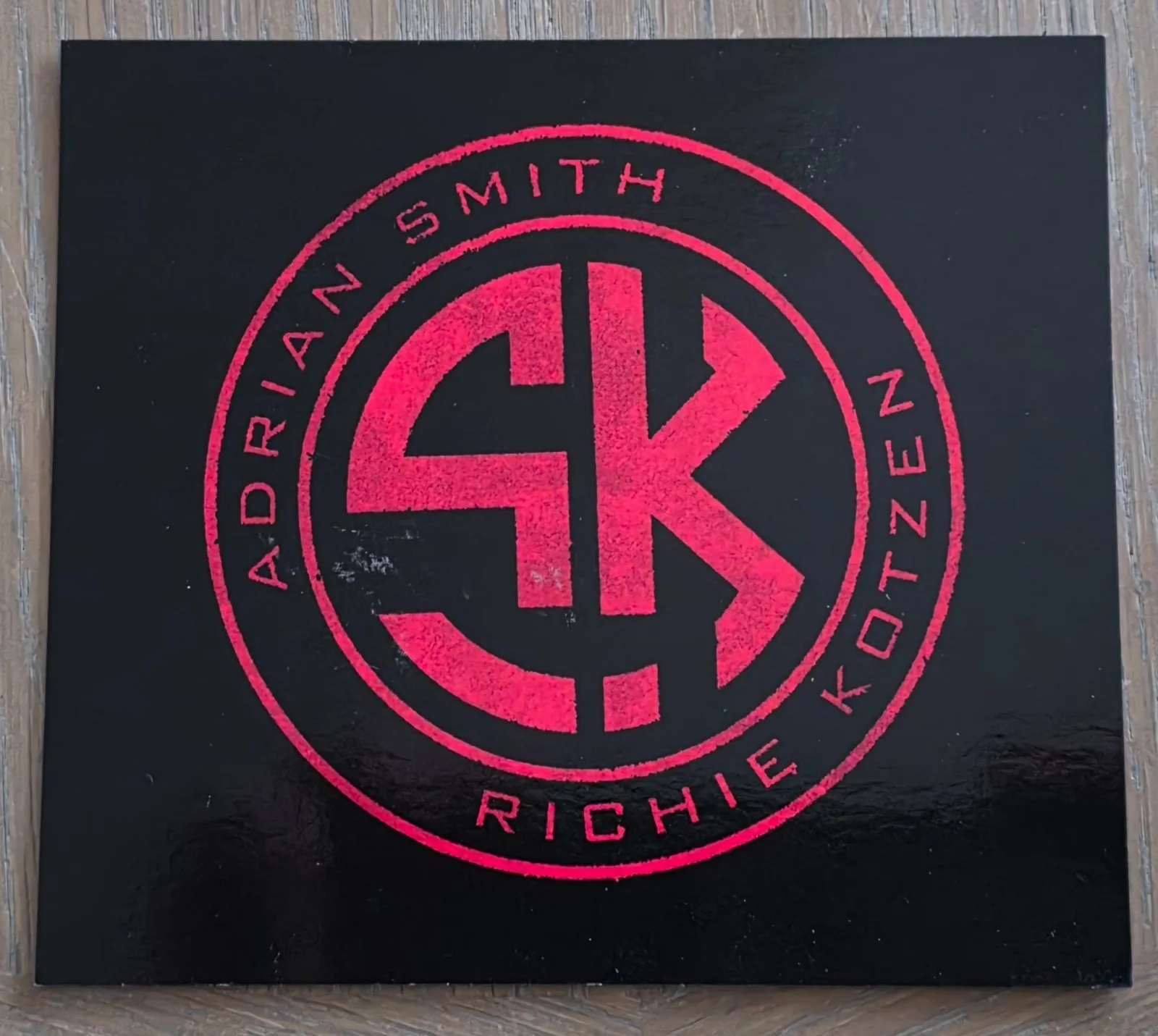 Smith & Kotzen signed autographed photo card & CD Adrian Smith Richie Kotzen S&K, image 4