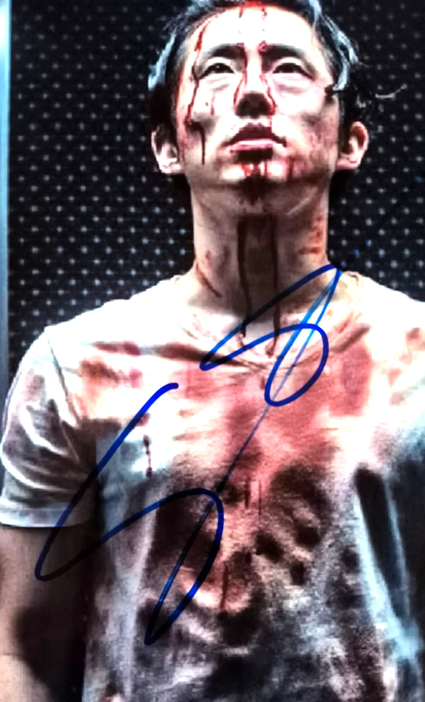 Steve Yeun — STEVEN YEUN SIGNED AUTOGRAPHED 8X10 PHOTO WALKING DEAD INVINCIBLE RARE BAS COA, изображение 2