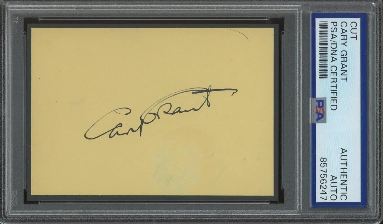 Cary Grant — CARY GRANT autograph cut | "The Bishop's Wife" - signed PSA/DNA certified!