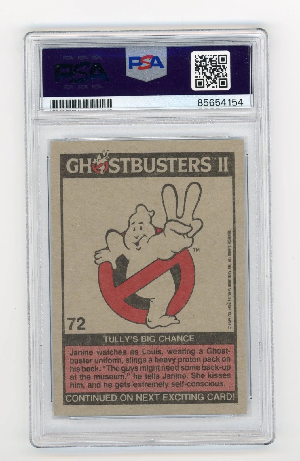Annie Potts — Annie Potts Signed 1989 Ghostbusters 2 Trading Card PSA DNA Slabbed AUTO, изображение 2