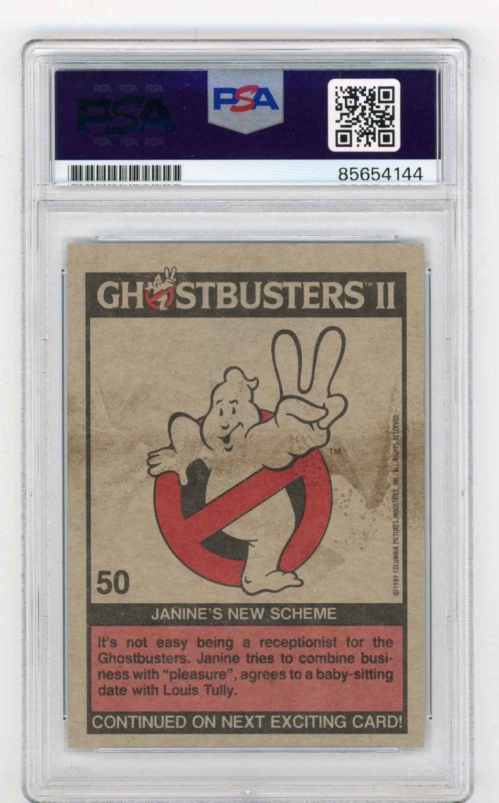 Annie Potts — Annie Potts Signed 1989 Ghostbusters 2 Trading Card PSA DNA Slabbed AUTO, image 2