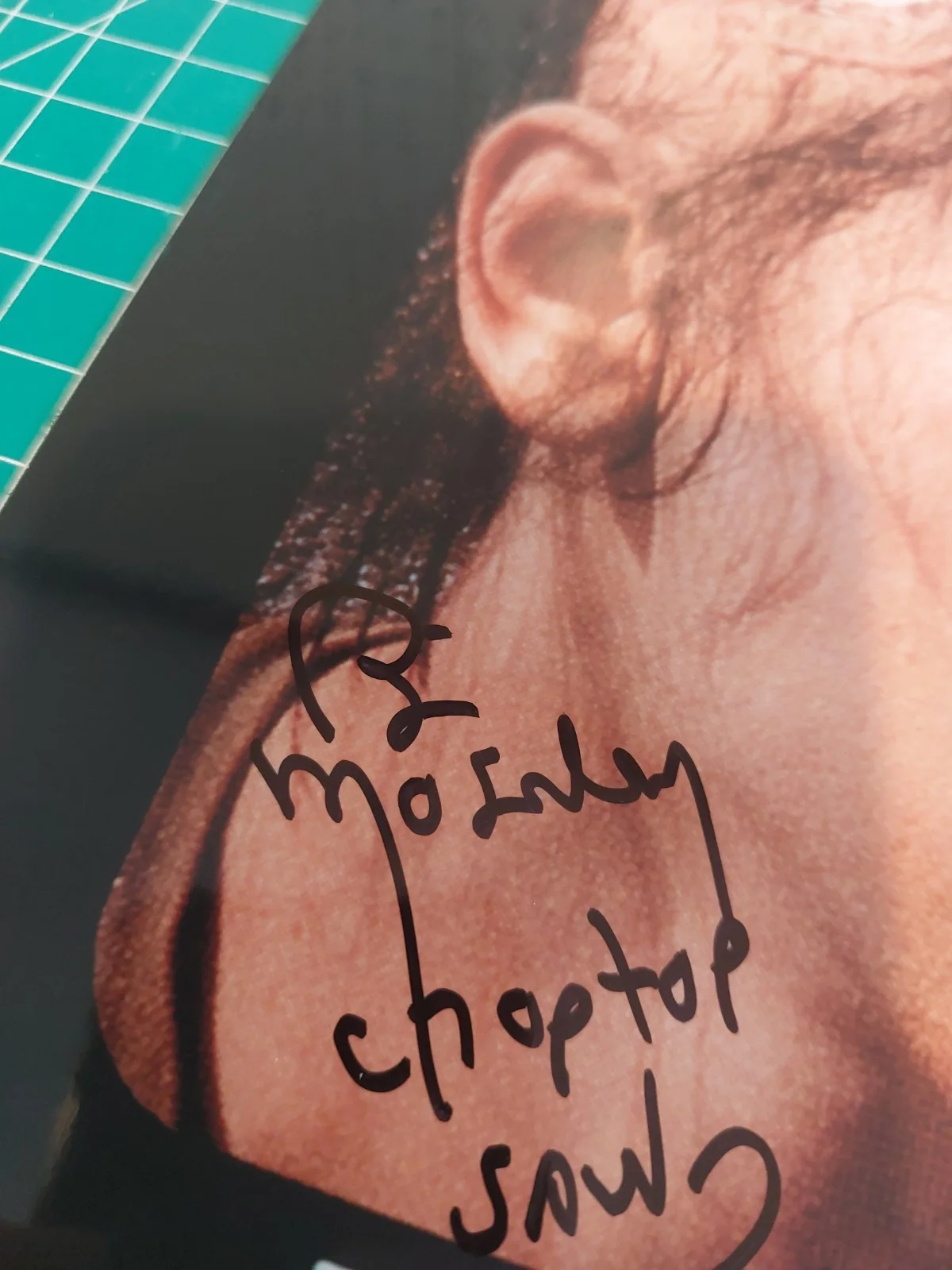 Bill Moseley — BILL MOSELEY AUTO Signed PHOTO Texas Chainsaw Massacre 2 CHOPTOP Lick my Plate, изображение 3