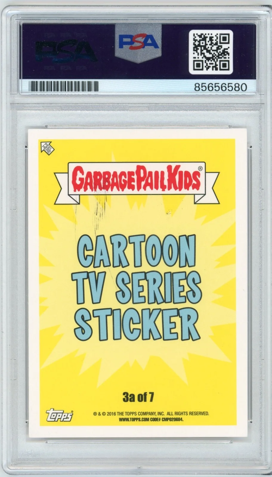 H Jon Benjamin — H Jon Benjamin Signed Garbage Pail Kids Burger Bob Card 3A PSA Slab AUTO, image 2