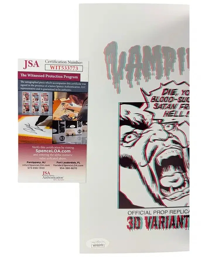 Corey Feldman & Jamison Newlander signed 3D Lenticular Comic JSA Authentication, image 3