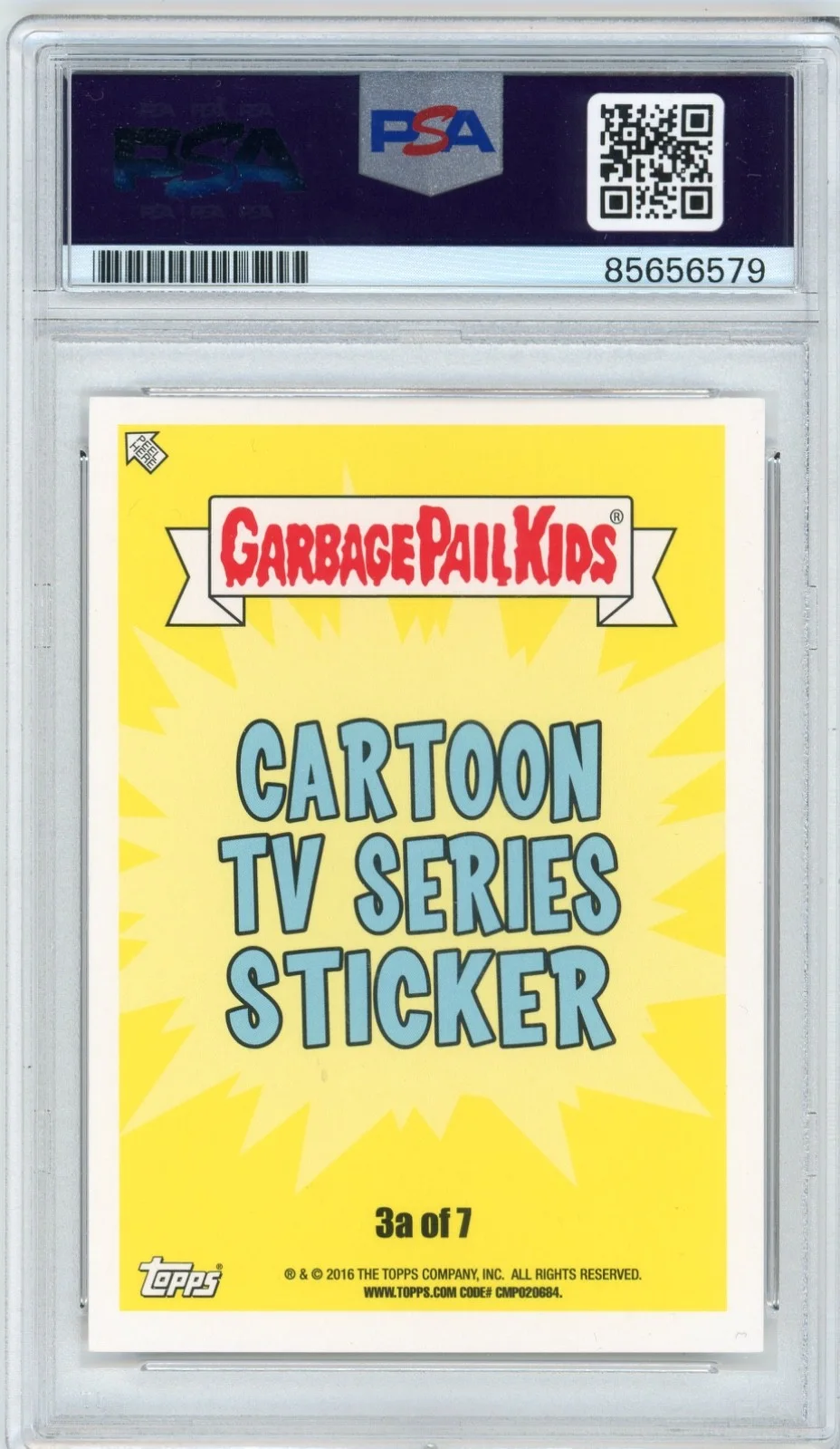 H Jon Benjamin — H Jon Benjamin Signed Garbage Pail Kids Burger Bob Card 3A PSA Slab AUTO, image 2