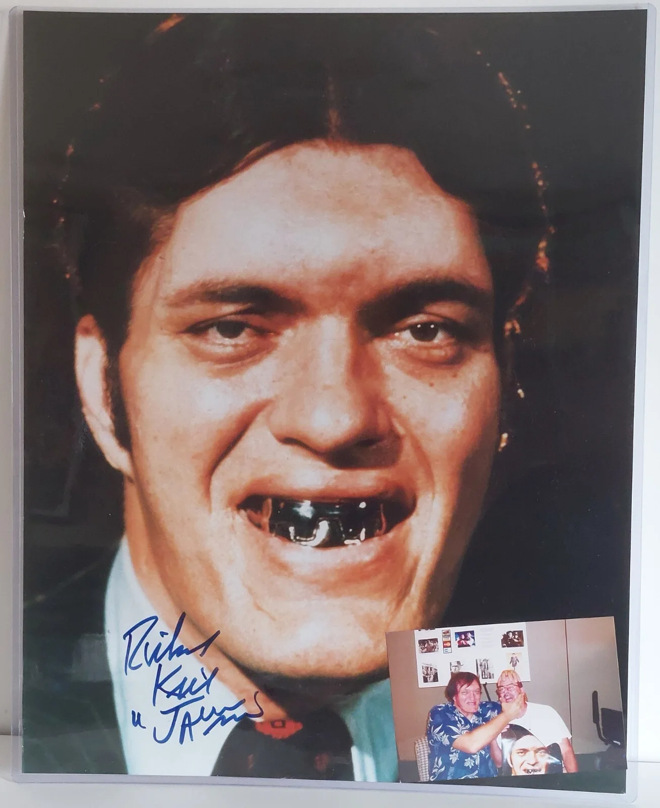 Richard Kiel — James bond "Jaws" Richard Kiel SIGNED 16x20 photo HUGE Twilight Zone
