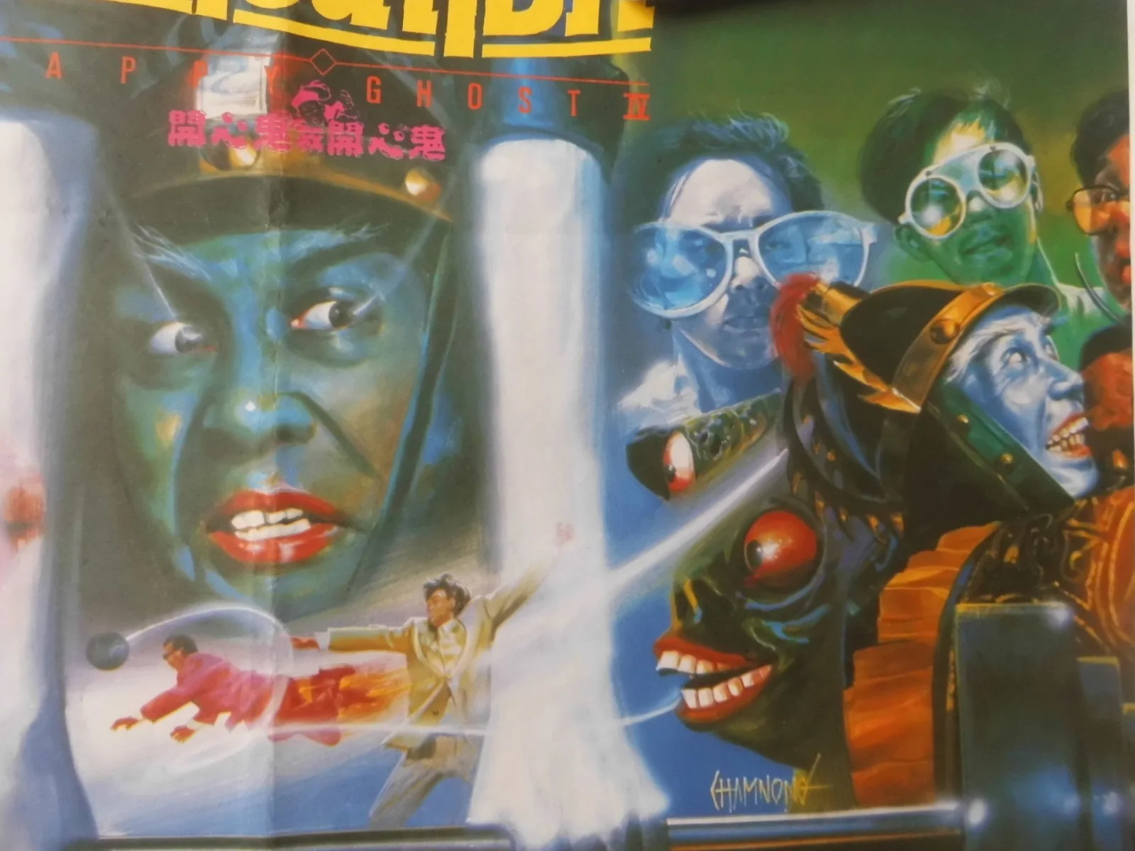 HAPPY GHOST 4 (1990) Thai poster HONG KONG HORROR COMEDY, image 2