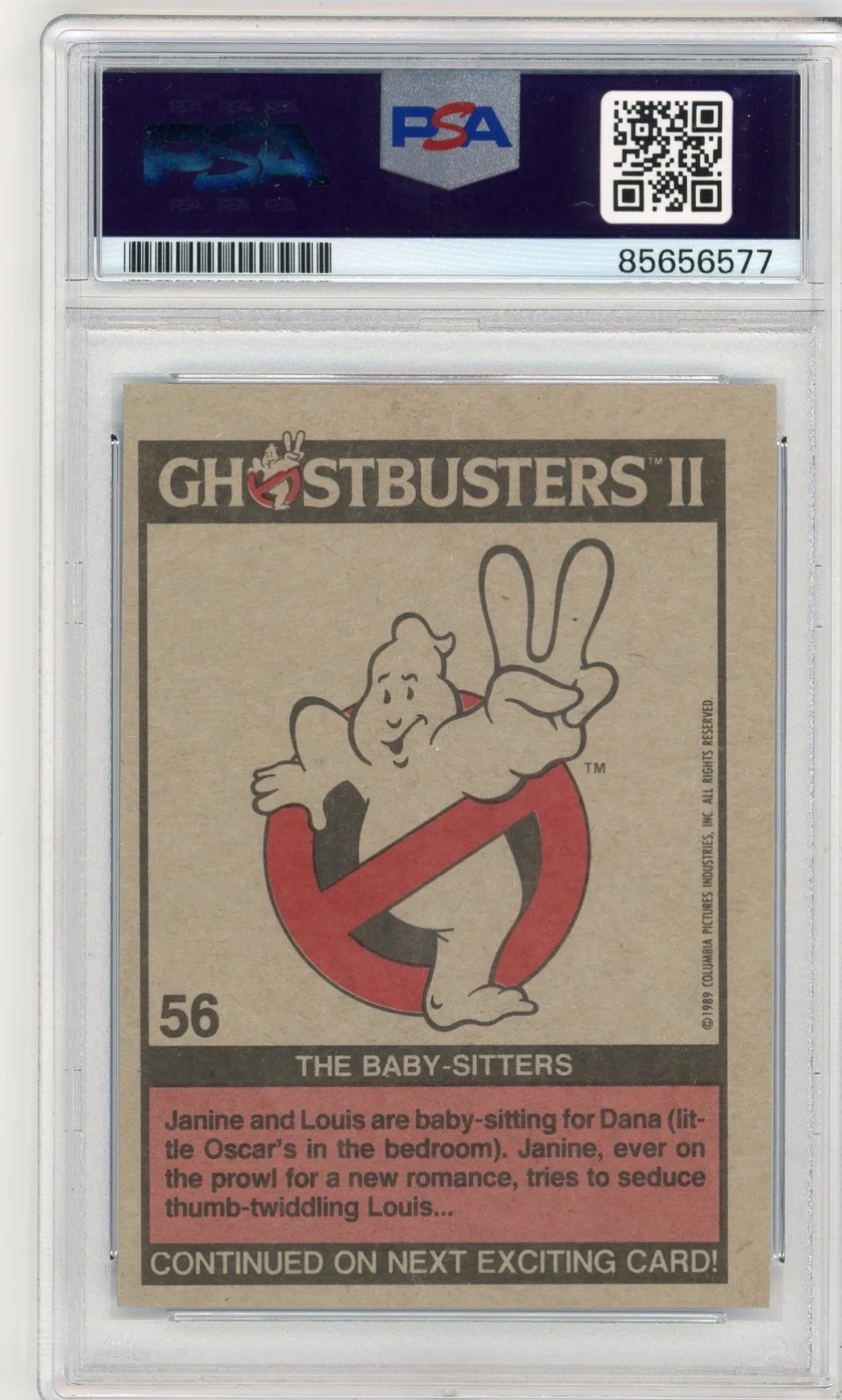 Annie Potts — Annie Potts Signed 1989 Ghostbusters 2 Trading Card PSA DNA Slabbed AUTO, image 2