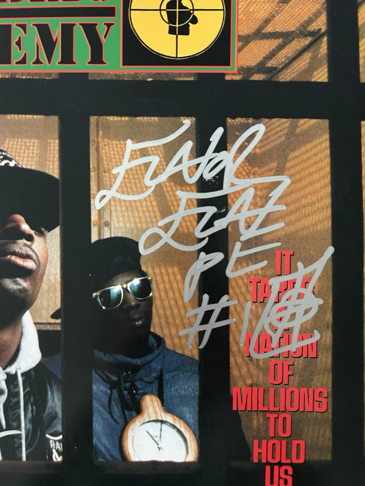 PUBLIC ENEMY CHUCK D AND FLAVOR FLAV SIGNED VINYL RECORD LP - BECKETT COA, изображение 4