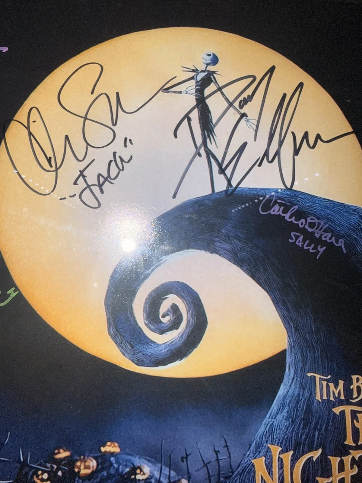 Signed Nightmare Before Christmas 11 X 17 Poster, image 3